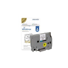 "MediaRange TZ-231TZe-231 Plastic Tape Cassette - Durable, High-Quality Labels for Brother Label Printers - Perfect for Organizi